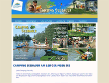 Tablet Screenshot of camping-seebauer.de